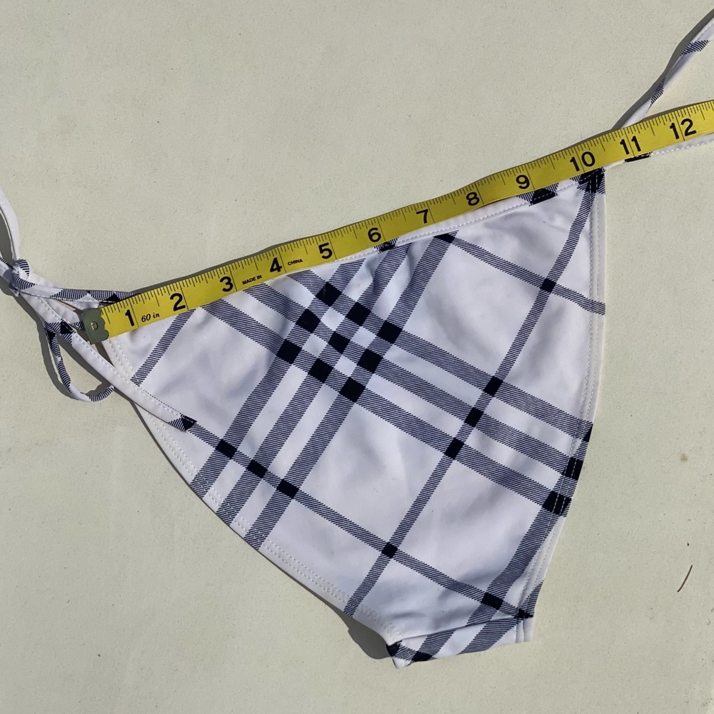 Burberry Bikini Mega Check Bottoms🔥Full Coverage Rump🔥Adjustable🔥Size Large - Picture 12 of 15